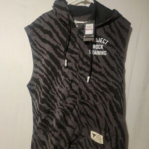 Men Under Armour Project Rock Rival Fleece Sleeveless Full-Zip Size XXL 1377444